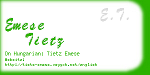 emese tietz business card